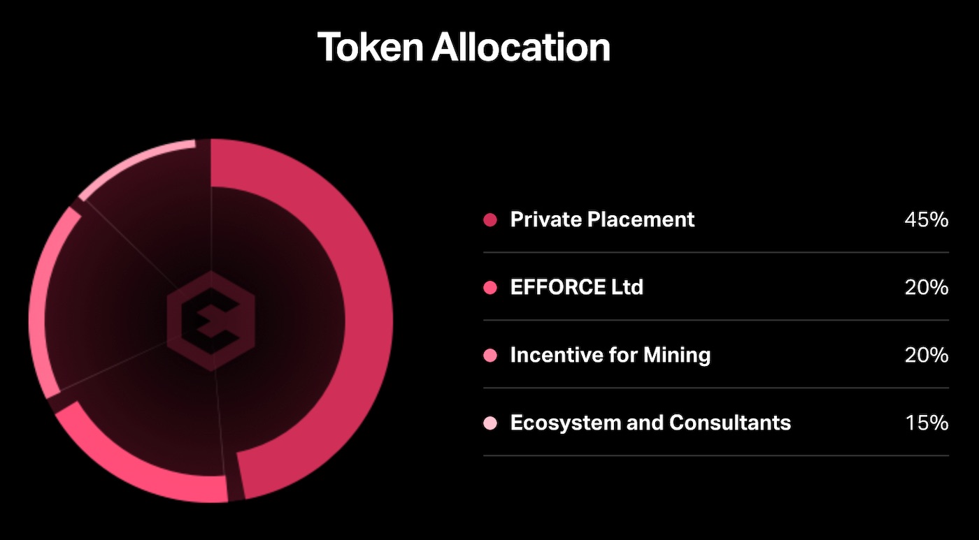 efforce token allocation